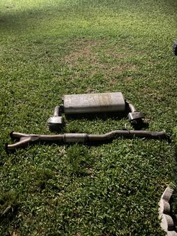 stock hyundai genesis coupe 3.8 bk2 resonator back exhaust