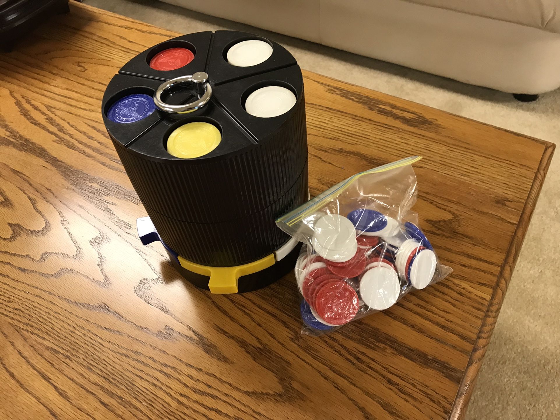 Poker Chip Holder/Turn To Dispense