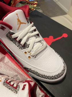 Jordan 3 Cardinal Red 5.5y