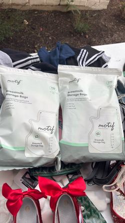 Breast milk storage bags/