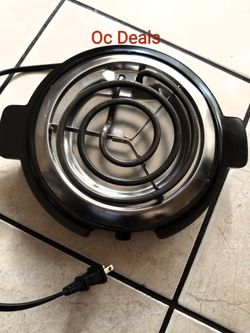 Electric Single Burner Cool Touch Handle stove new