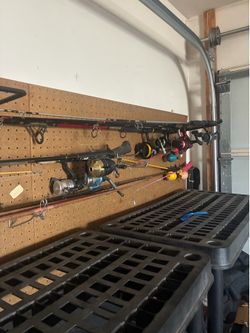 Fishing poles and reels