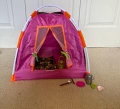 Doll Camping Tent And Sleeping Bag (18 Inch Dolls)