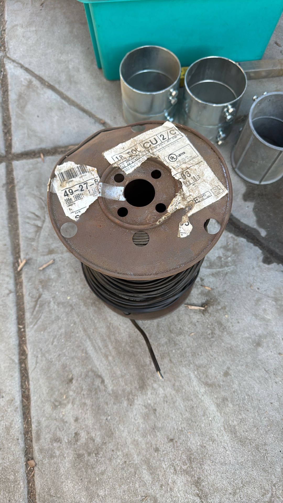 Sprinkler system wire 2/C 18 Gauge