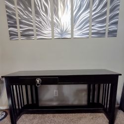 Unique Mission Style Desk With Fold Down Top