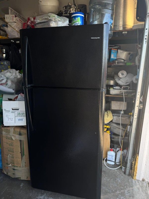 Frigidaire black top and bottom refrigerator
