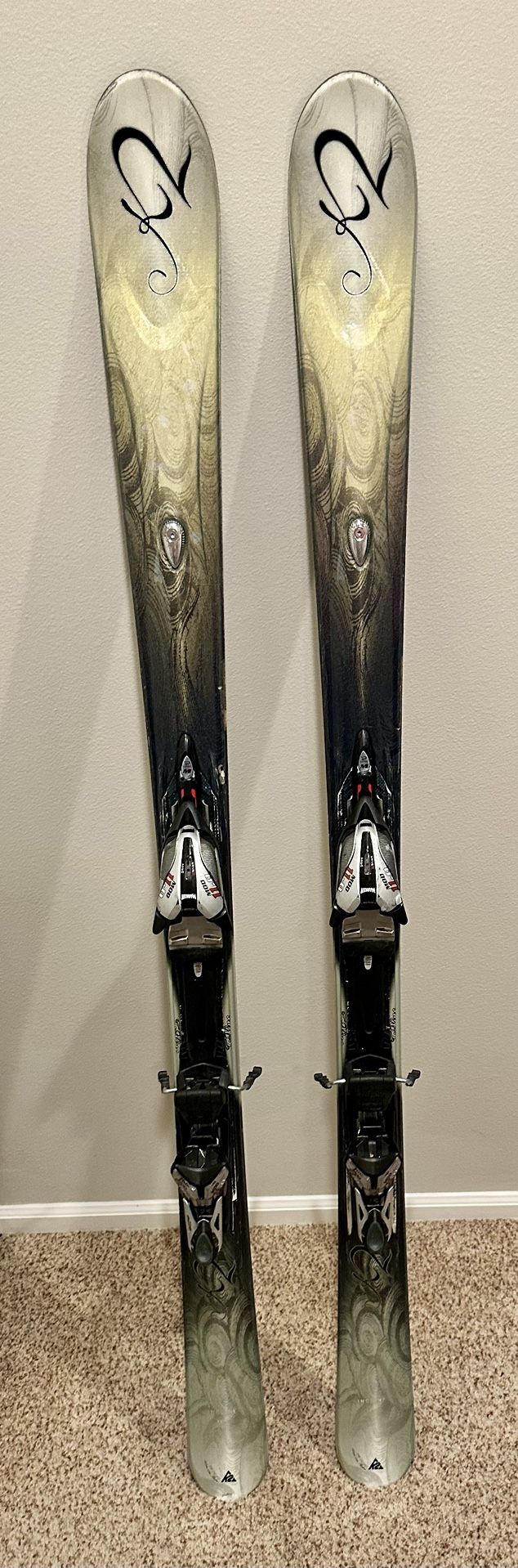 K2 160 Lotta Love Skis with Marker Bindings