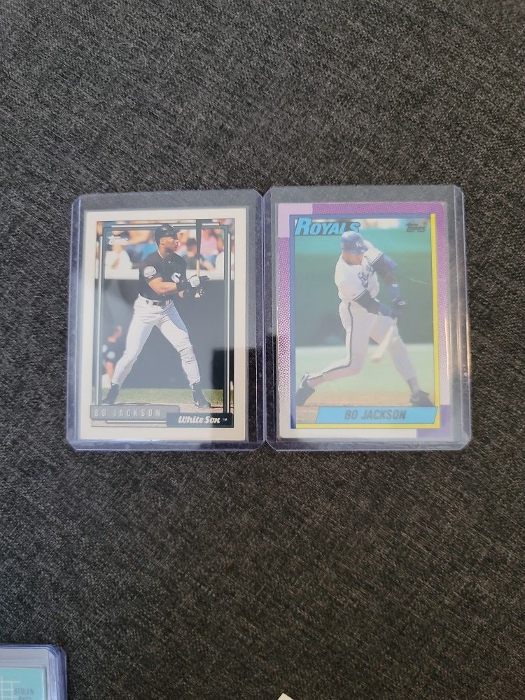 Bo Jackson Lot Of 2 Mlb Cards