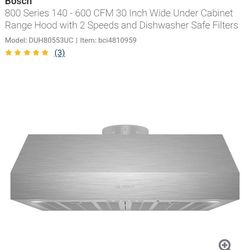 Range hood/ campana extractora Bosch