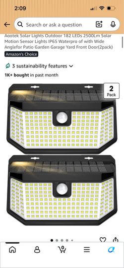 Outdoor solar lights