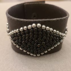 Faux Leather Handmade Wrist Bracelet
