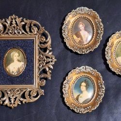 Ladies In Waiting, Antique Cameos.