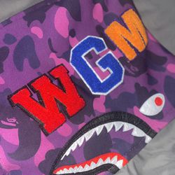 OG Purple BAPE Camo Shark Full Zip Hoodie 🦈