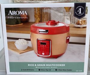 Aroma Professional Rice Cooker 20 Cup Digital Multicooker Slow Cooker ARC-1230R
