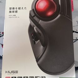 ELECOM HUGE Trackball Mouse, USB Wired, 8-Button Function (M-HT1URBK) Palm Rest