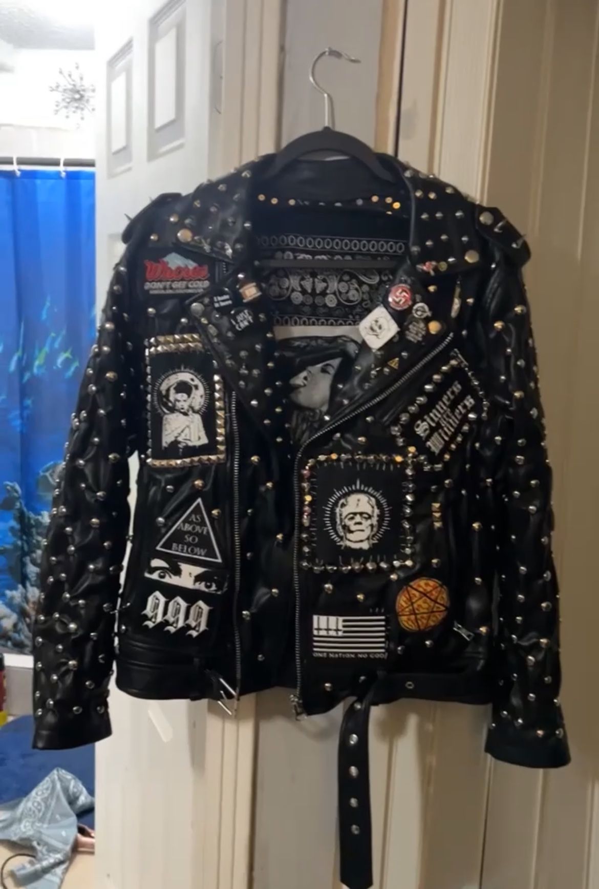 Custom Punk Leather jacket