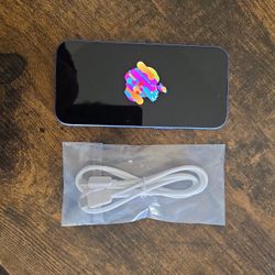 Apple Iphone 16 COOL ULTRAMARINE BLUE EDITION and Charging Cable AT&T 