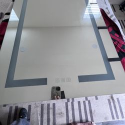 Led Mirror With Openable Cabinet 