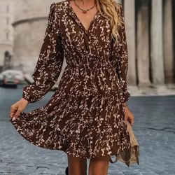 Brown & Cream Dress