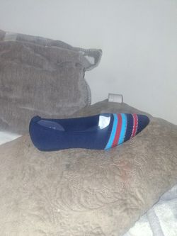 Merino Navy Blue Slip On Flats Sz 9