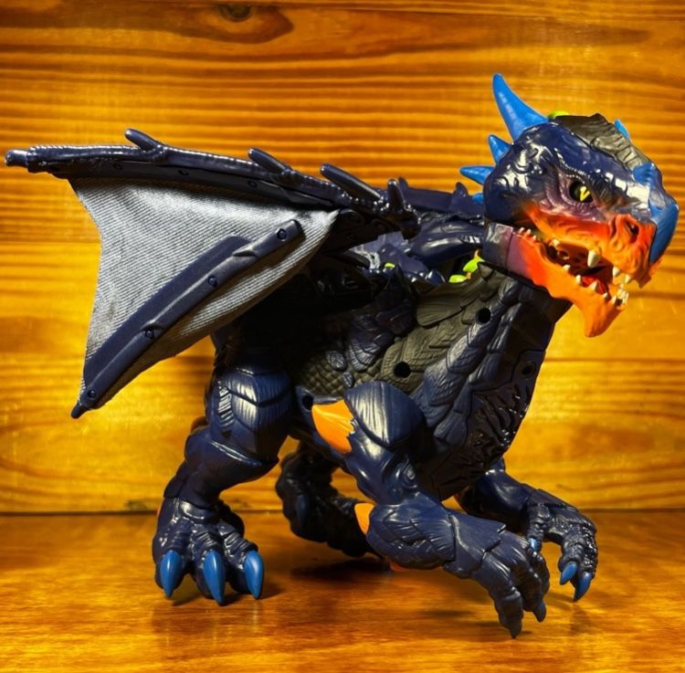 Untamed Legends Dragon - Vulcan Interactive Toy Dark Blue ~