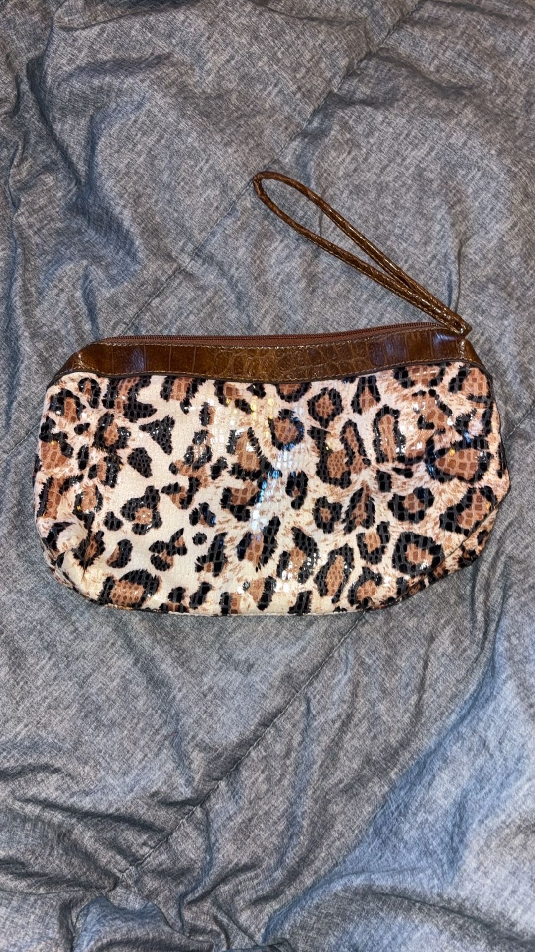 y2k cheetah wristlet 