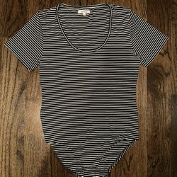 Madewell Striped Bodysuit 