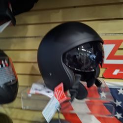 Motorcycle Open Face Helmet Size Large Retro Style Lightweight Helmet