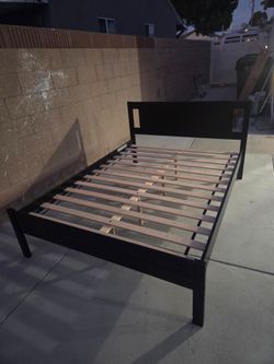 Full Size Bed Frame, Espresso PICK UP ONLY