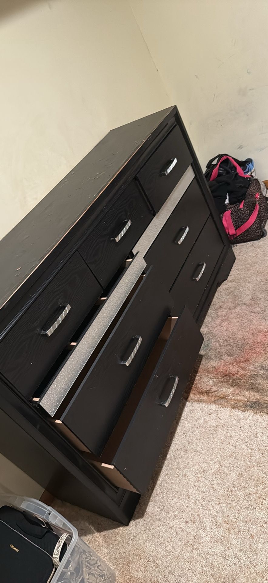 Wide Dresser With Mirror