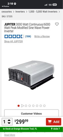 Jupiter 3000 power inverter