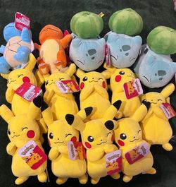Pokemon 8” plush bundle