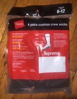 Black supreme socks