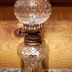 Miniature Hobnail Kerosene oil Lamp 