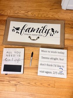 3 Wall decor frames