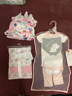 Newborn clothes for a baby girl