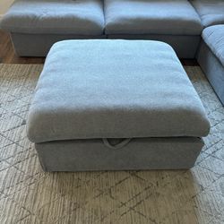 Storage Ottoman Grey 