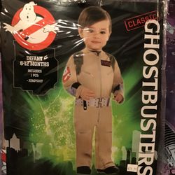 Ghostbusters Infant Costume Size 6-12 Months -NEW