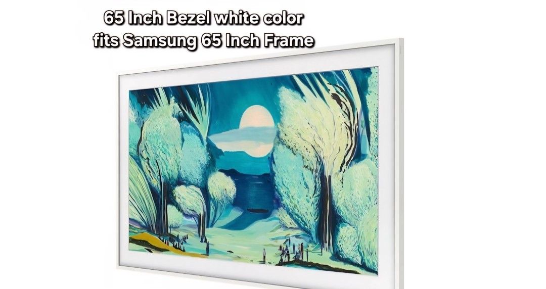 65 Inch Samsung The Frame Bezel White Color