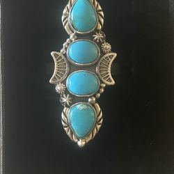 Turquoise Sterling Silver Size 10 Ring