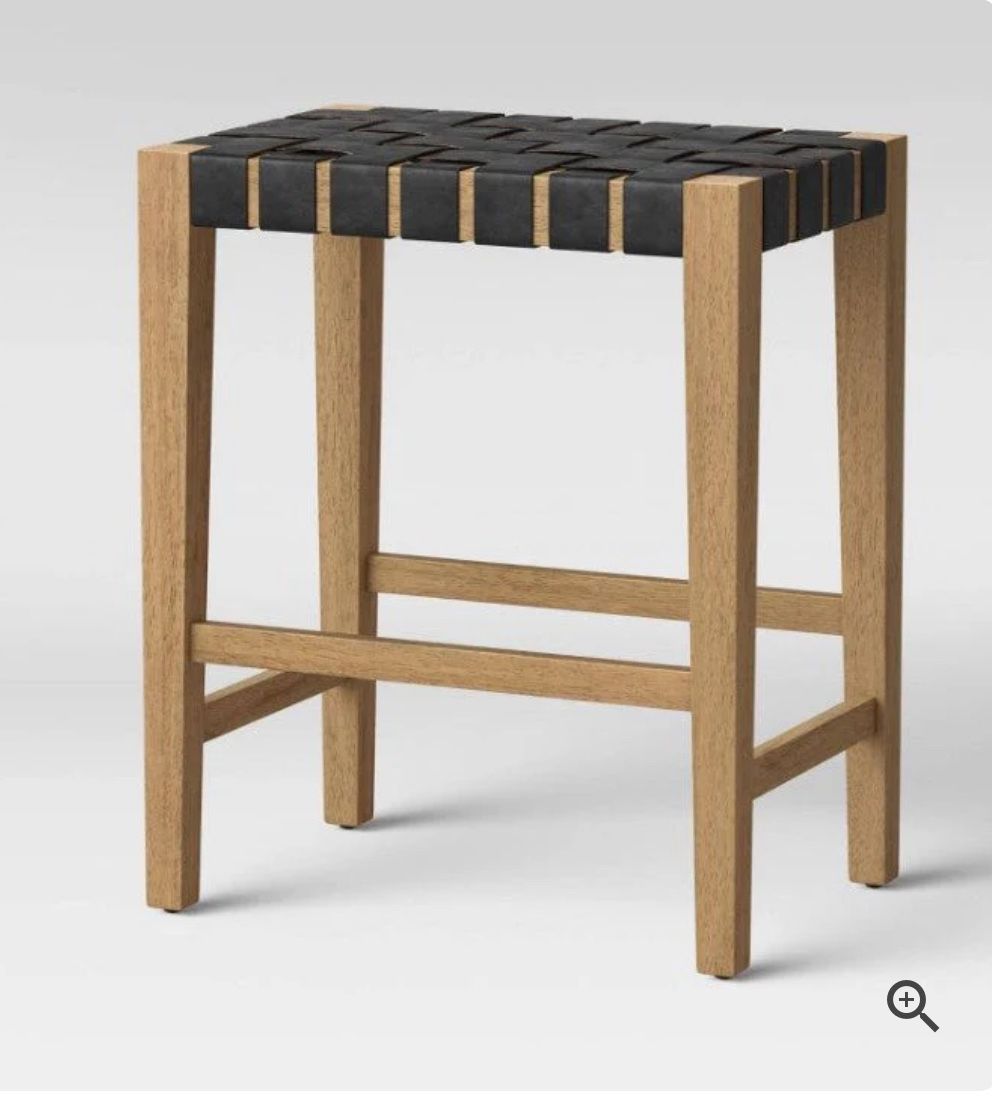 Ceylon Woven Backless Counter Height Barstool Brown/Natural