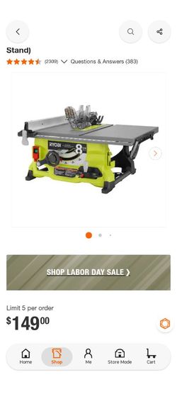 Ryobi tablet Saw