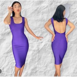 Vestido Morado Bandage 