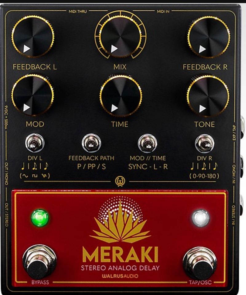 Walrus Audio: Meraki Stereo Analog Delay With Midi
