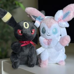 Pokemon Center Special Eevee Collection Plush Toy UMBREON & SYLVEON