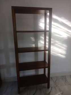 Wooden shelf stand