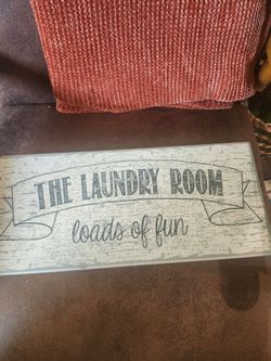 The Laundry Room Loads of Fun Wall Sign