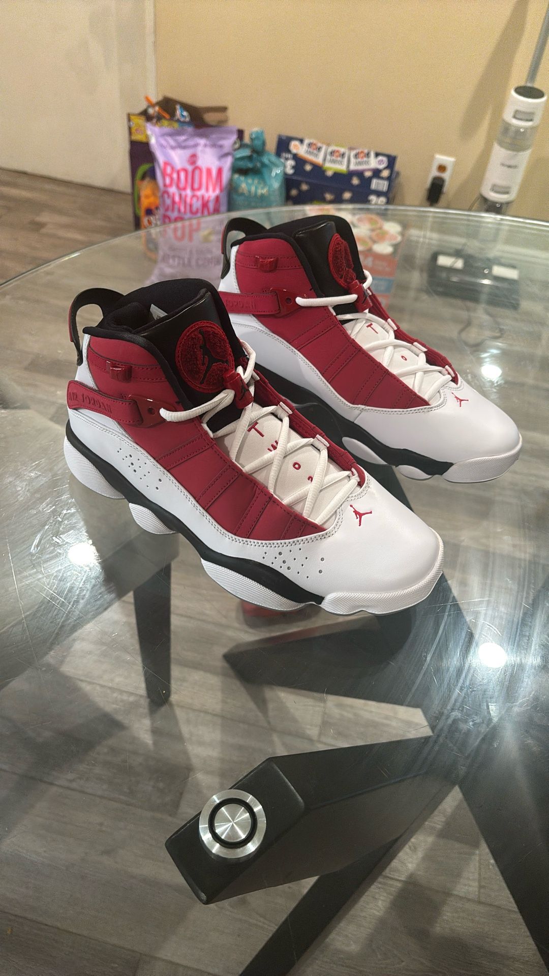 Brand New Six Rings White And Red No Box 9.5