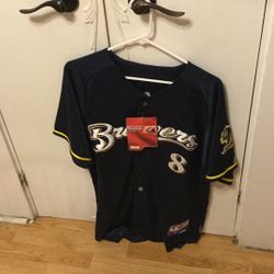 Ryan Braun Milwaukee Brewers Jersey
