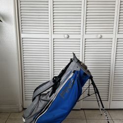 Ping Hoofer Golf Stand Bag (4-way, Gray/Blue)
